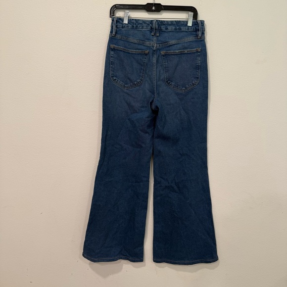 Good American Blue Soft Tech Good Waist Palazzo Jeans 6/28 - Picture 5 of 5